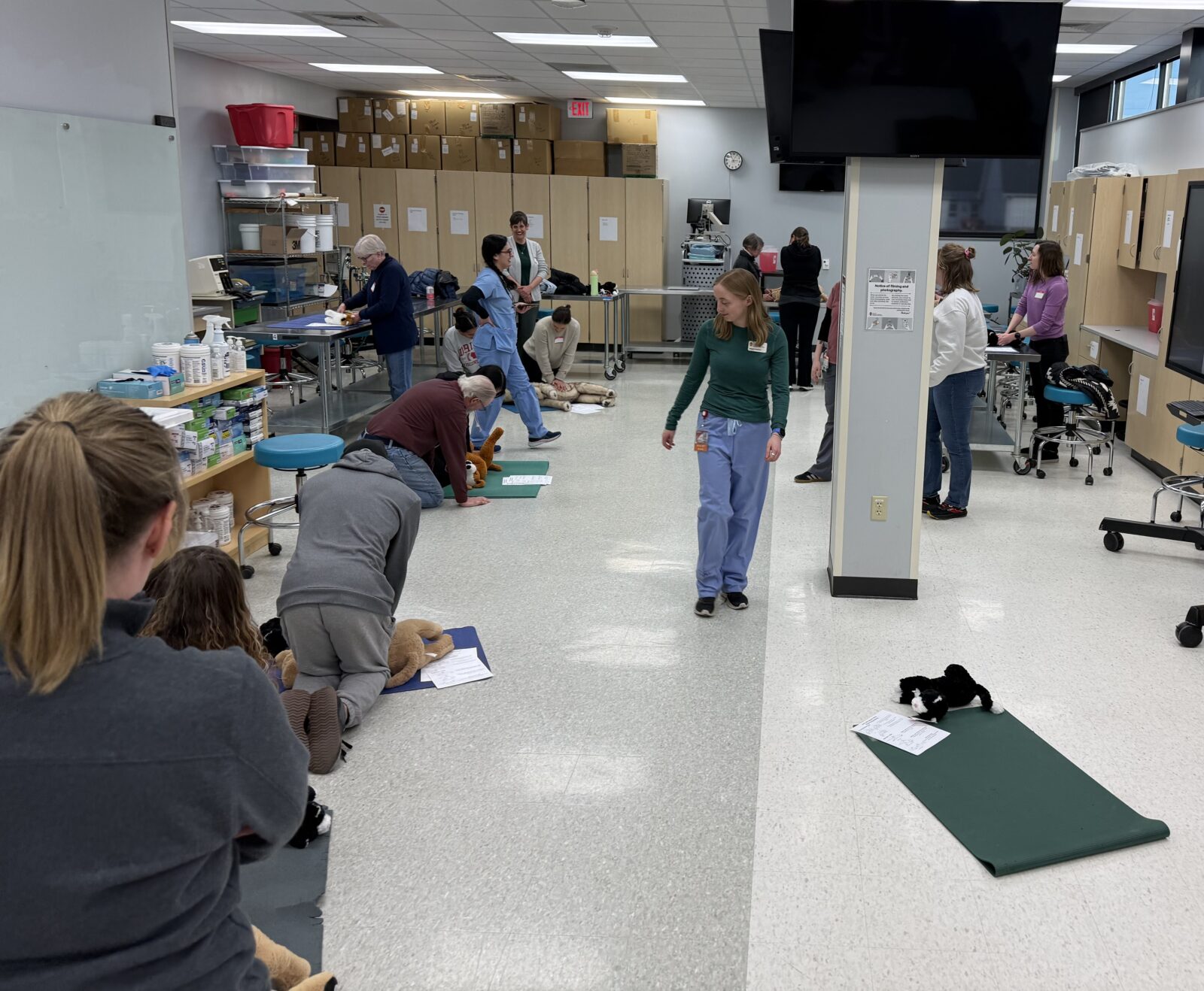 Clients learning CPR techniques; CPR March 2026
