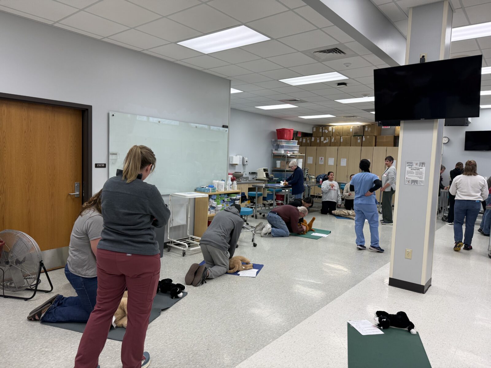 Clients learn CPR techniques; CPR March 2026